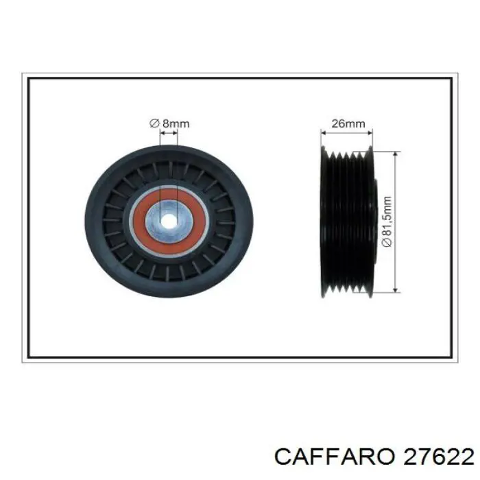 Rolka napinacza paska napędowego Caffaro 27622 cena, od 27,64 USD