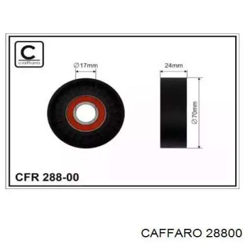 Do koszyka 28800 Caffaro Rolka napinacza paska napędowego