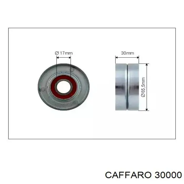 Rolka napinacza paska napędowego Caffaro 30000 cena, od 17,89 USD