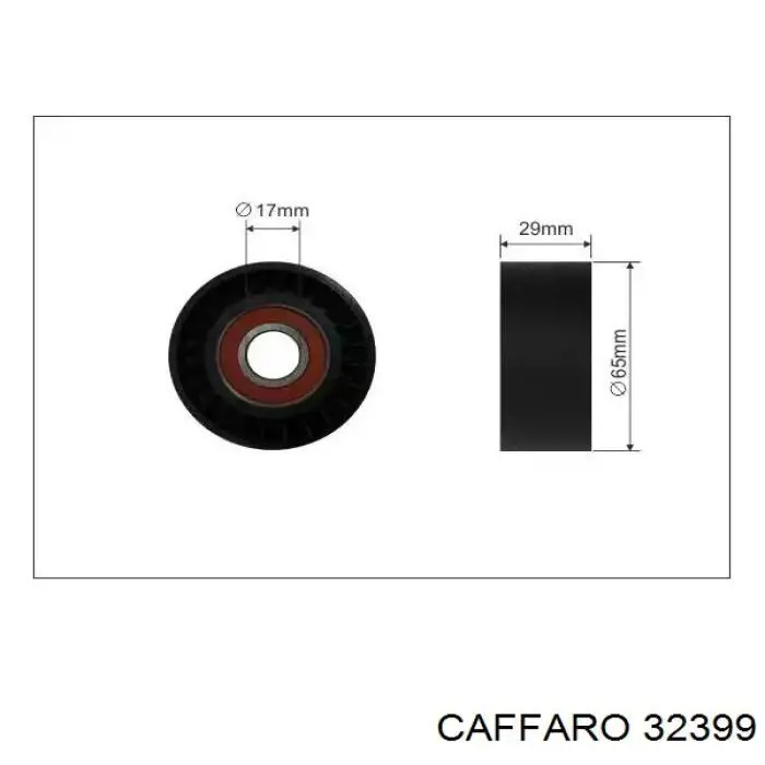Rolka napinacza paska napędowego Caffaro 32399 cena, od 14,87 USD