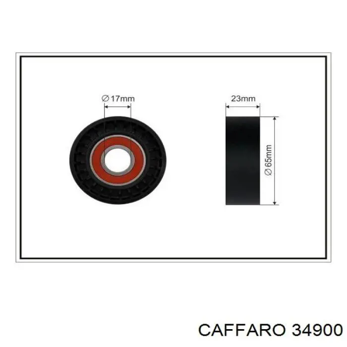 Rolka napinacza paska napędowego Caffaro 34900 cena, od 16,22 USD