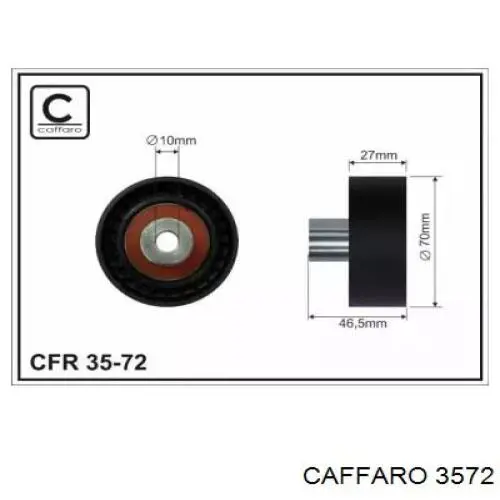 35-72 Caffaro rolka prowadząca, kierunkowa paska napędowego