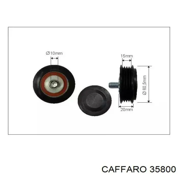 Rolka napinacza paska napędowego General Motors 9157962 cena, od 6,97 USD
