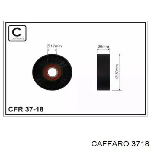 37-18 Caffaro rolka napinacza paska napędowego