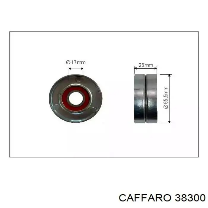 Rolka napinacza paska napędowego Caffaro 38300 cena, od 22,62 USD