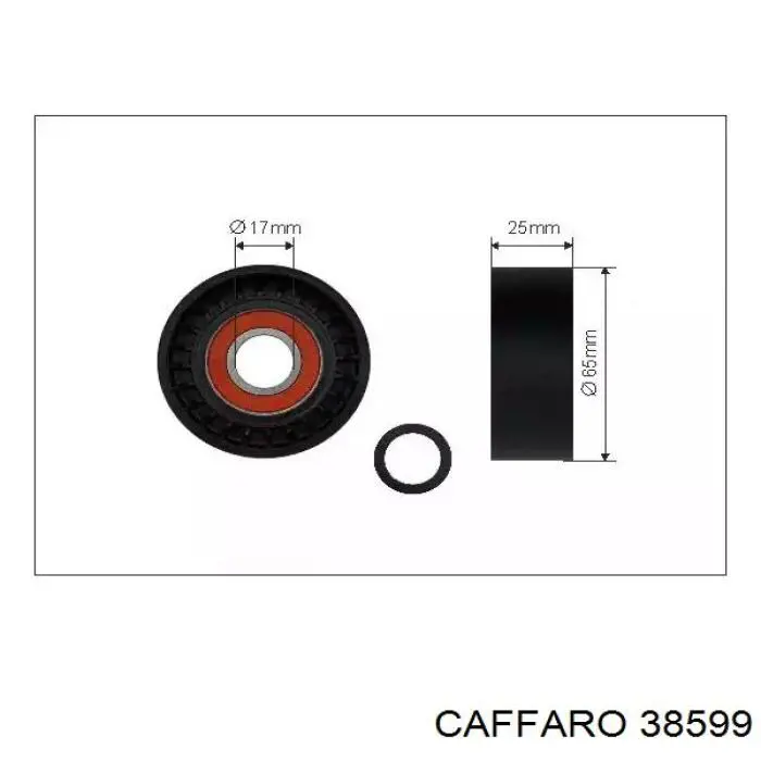 Rolka napinacza paska napędowego Caffaro 38599 cena, od 14,59 USD