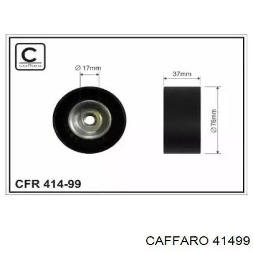 Rolka napinacza paska napędowego Caffaro 41499 cena, od 16,65 USD