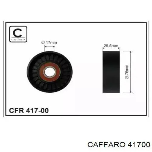 Do koszyka 41700 Caffaro Rolka napinacza paska napędowego