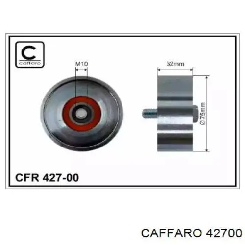 Rolka napinacza paska napędowego Caffaro 42700 cena, od 43,66 USD