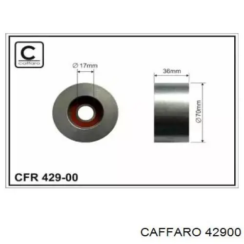Rolka napinacza paska napędowego Caffaro 42900 cena, od 36,20 USD