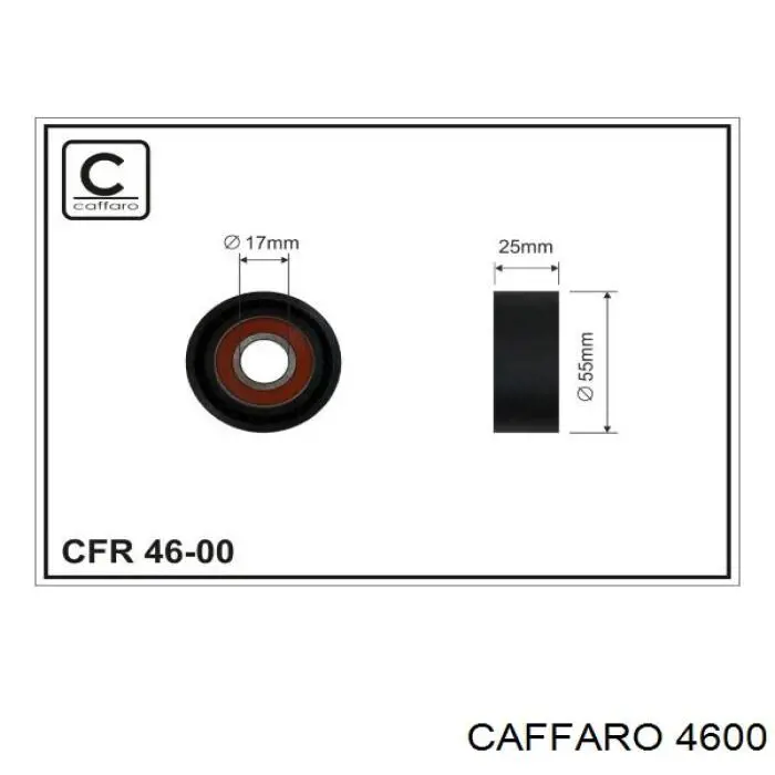 Rolka napinacza paska napędowego Caffaro 4600 cena, od 14,84 USD