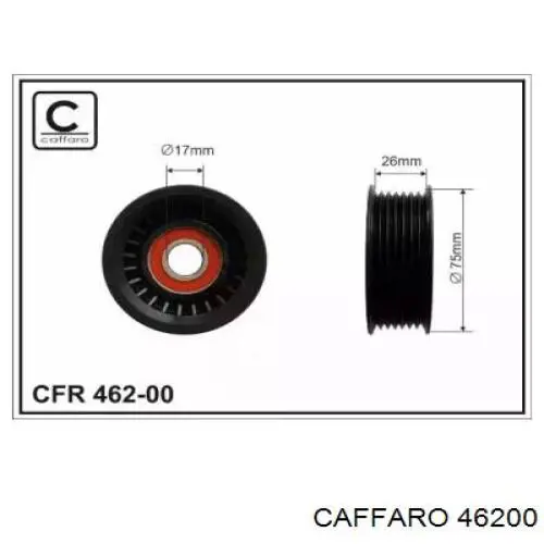 Rolka napinacza paska napędowego Caffaro 46200 cena, od 18,66 USD