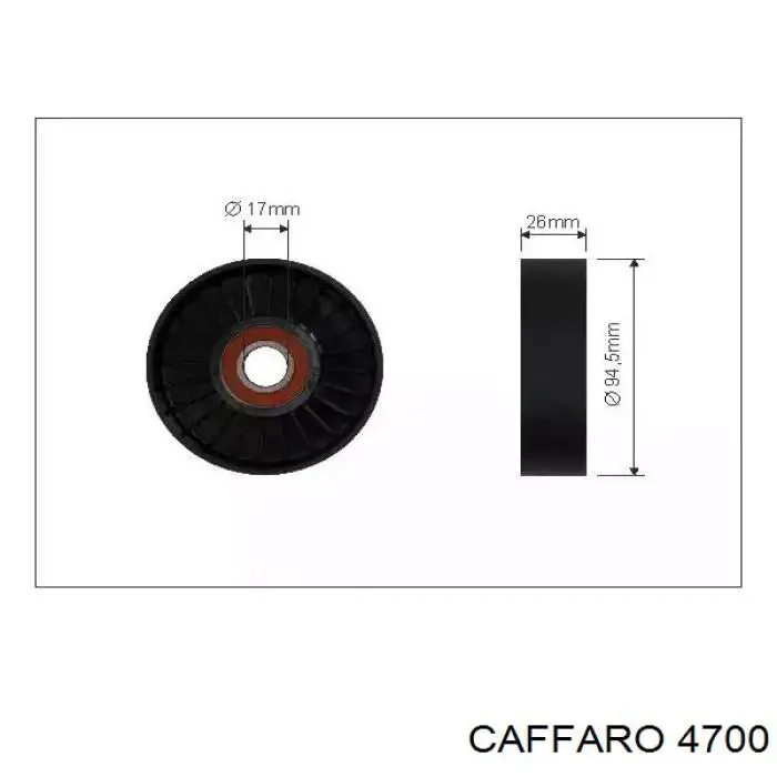 Rolka napinacza paska napędowego Caffaro 4700 cena, od 19,35 USD