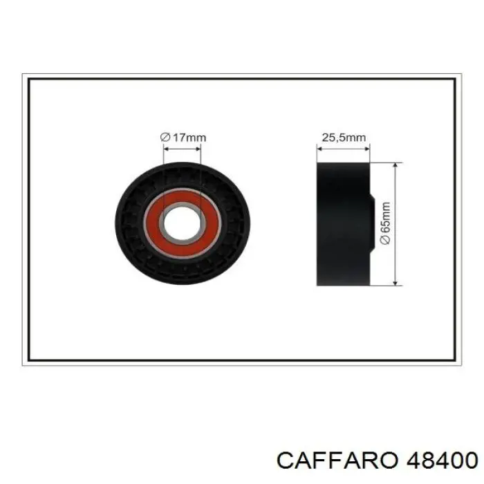 48400 Caffaro Rolka napinacza paska napędowego