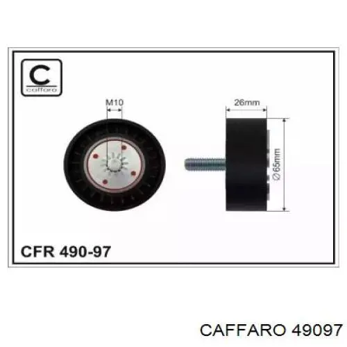 490-97 Caffaro rolka prowadząca, kierunkowa paska napędowego