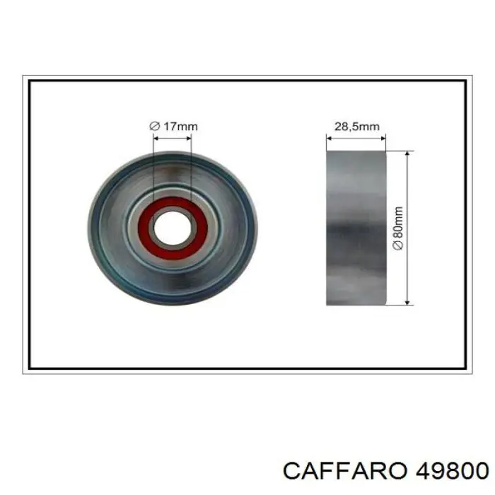 Rolka napinacza paska napędowego Caffaro 49800 cena, od 34,21 USD