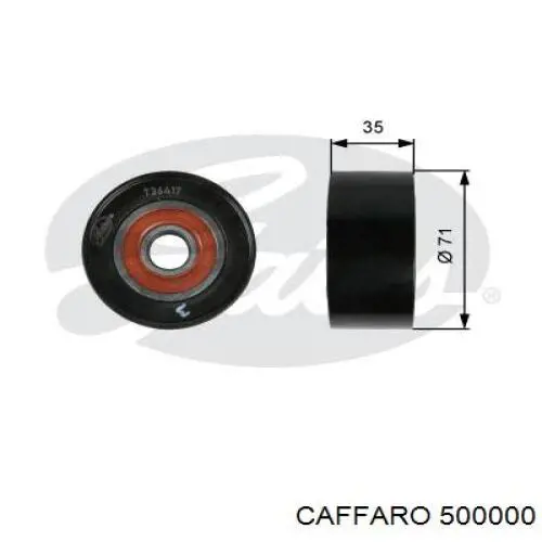 Rolka prowadząca, kierunkowa paska napędowego Caffaro 500000 cena, od 30,22 USD