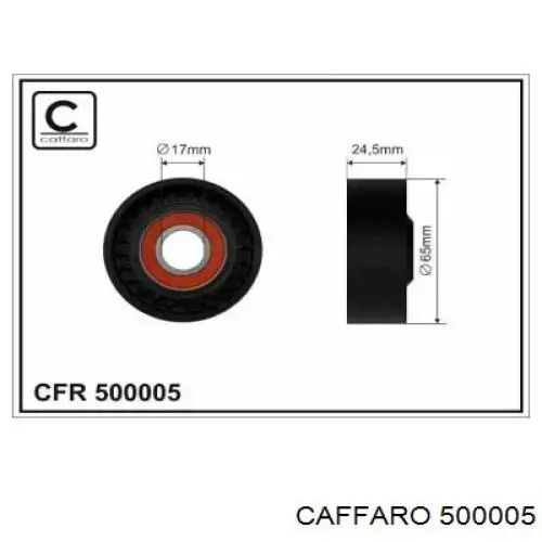 500005 Caffaro rolka napinacza paska napędowego