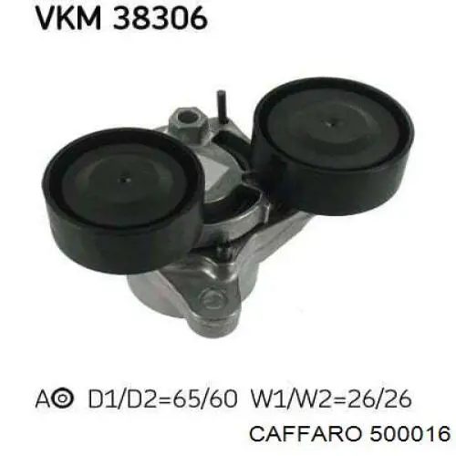Rolka napinacza paska napędowego Caffaro 500016 cena, od 14,86 USD