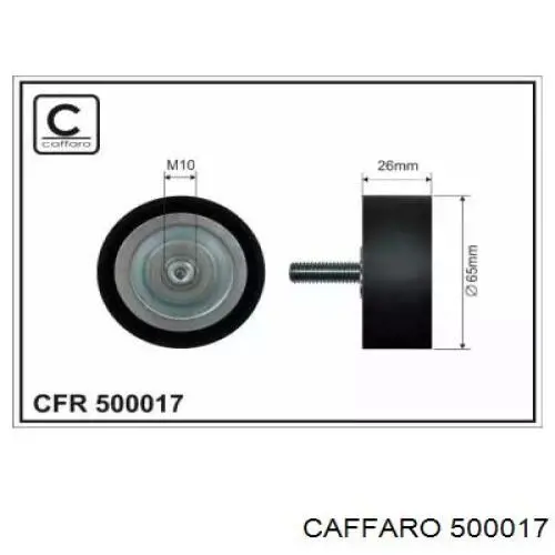 500017 Caffaro Rolka napinacza paska napędowego