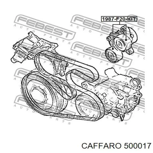 Do koszyka 500017 Caffaro Rolka napinacza paska napędowego