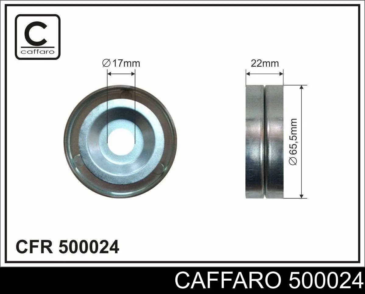 Rolka napinacza paska napędowego Caffaro 500024 cena, od 15,77 USD