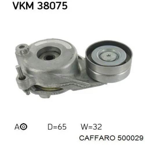 Rolka napinacza paska napędowego Caffaro 500029 cena, od 17,32 USD