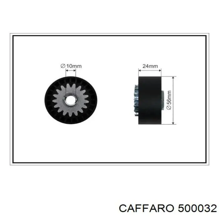 Rolka napinacza paska napędowego Caffaro 500032 cena, od 23,64 USD