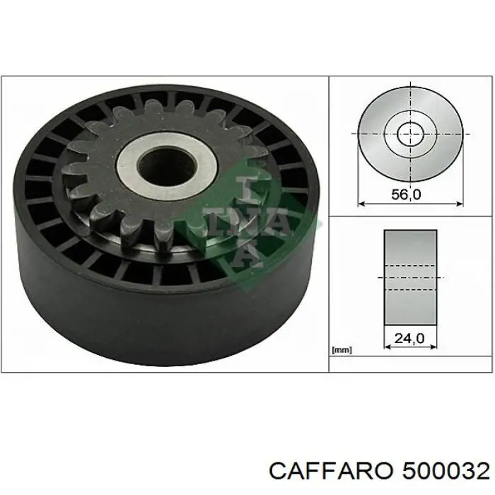 Do koszyka 500032 Caffaro Rolka napinacza paska napędowego