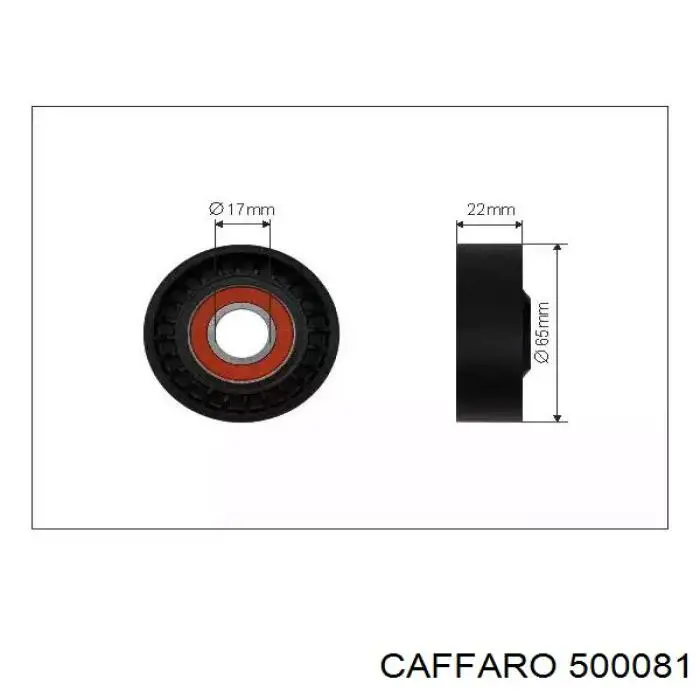 Rolka napinacza paska napędowego Caffaro 500081 cena, od 10,29 USD