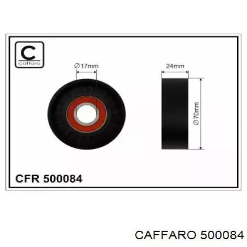 Do koszyka 500084 Caffaro Rolka napinacza paska napędowego
