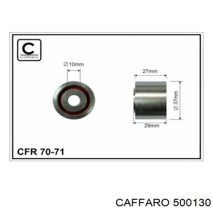 Rolka napinacza paska napędowego Caffaro 500130 cena, od 48,08 USD