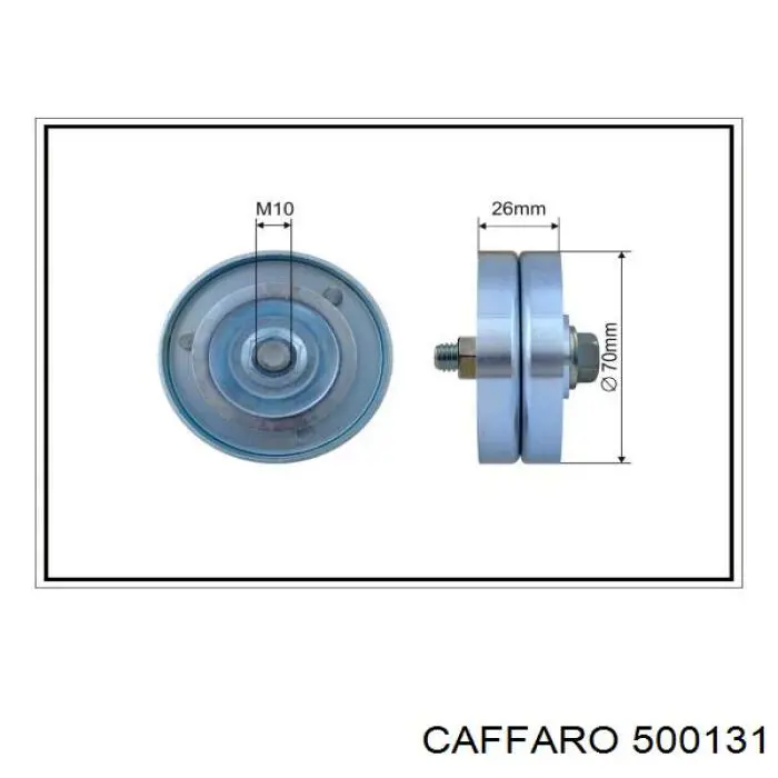 500131 Caffaro Rolka napinacza paska napędowego