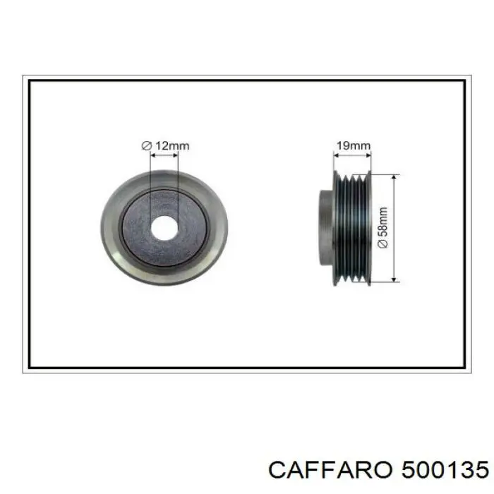 Rolka napinacza paska napędowego Caffaro 500135 cena, od 29,92 USD
