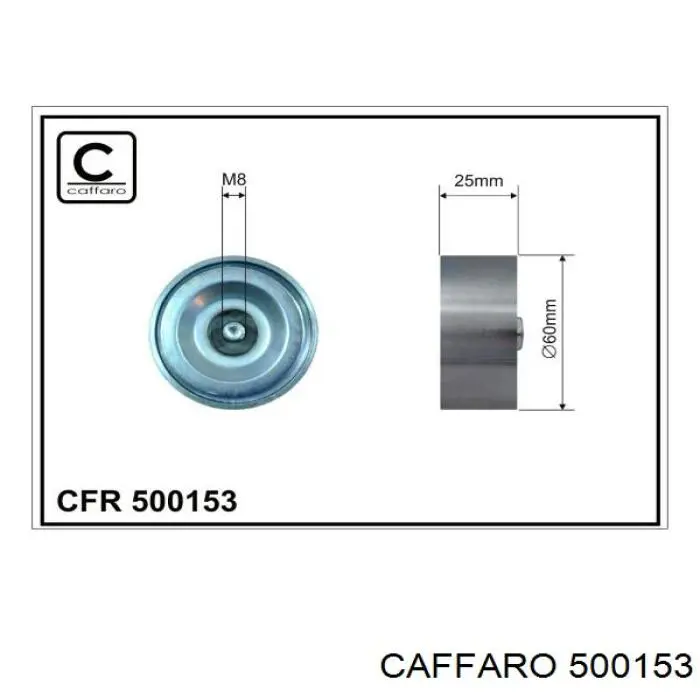 Rolka prowadząca, kierunkowa paska napędowego Caffaro 500153 cena, od 18,11 USD