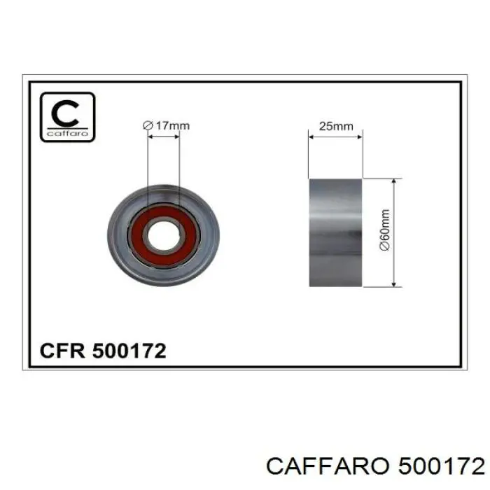 500172 Caffaro rolka napinacza paska napędowego