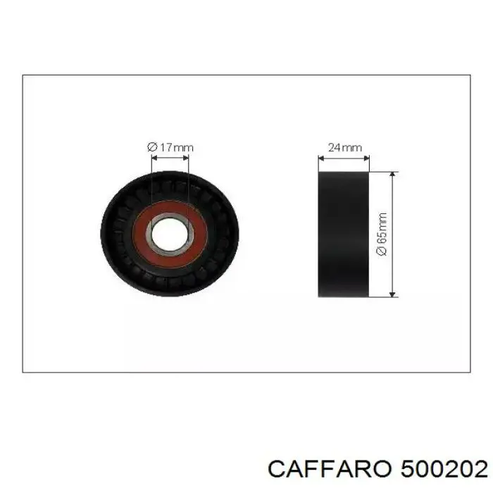500202 Caffaro Rolka napinacza paska napędowego