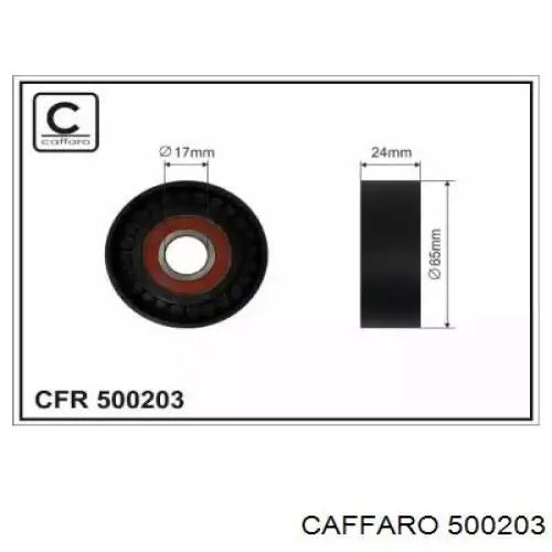 500203 Caffaro Rolka napinacza paska napędowego