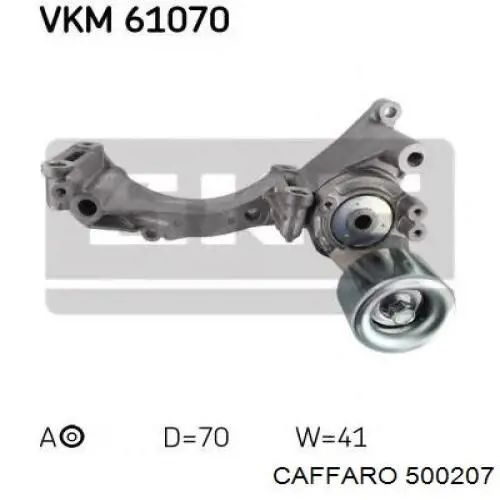 Rolka napinacza paska napędowego Caffaro 500207 cena, od 27,51 USD