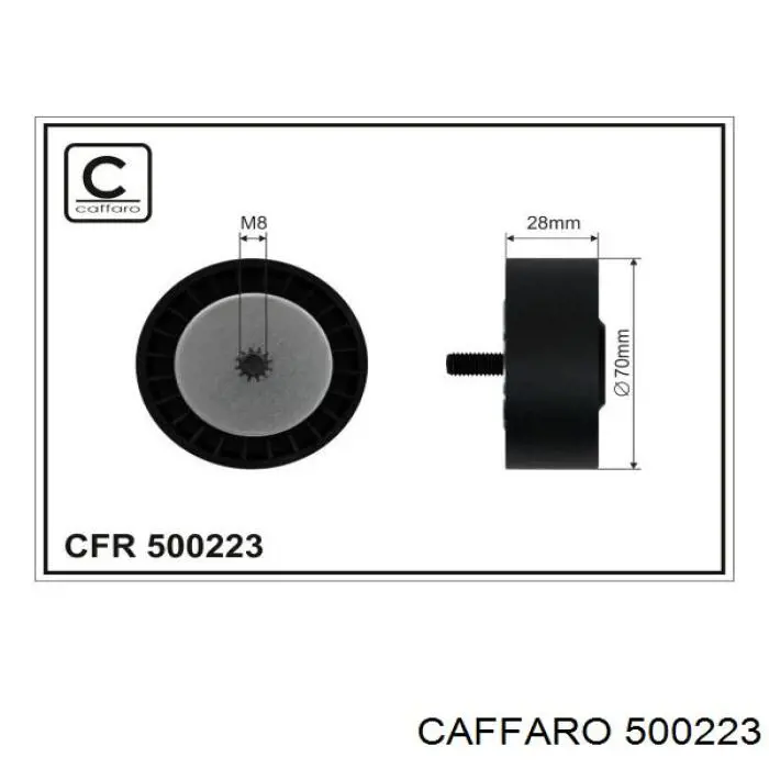 Rolka prowadząca, kierunkowa paska napędowego Caffaro 500223 cena, od 26,10 USD