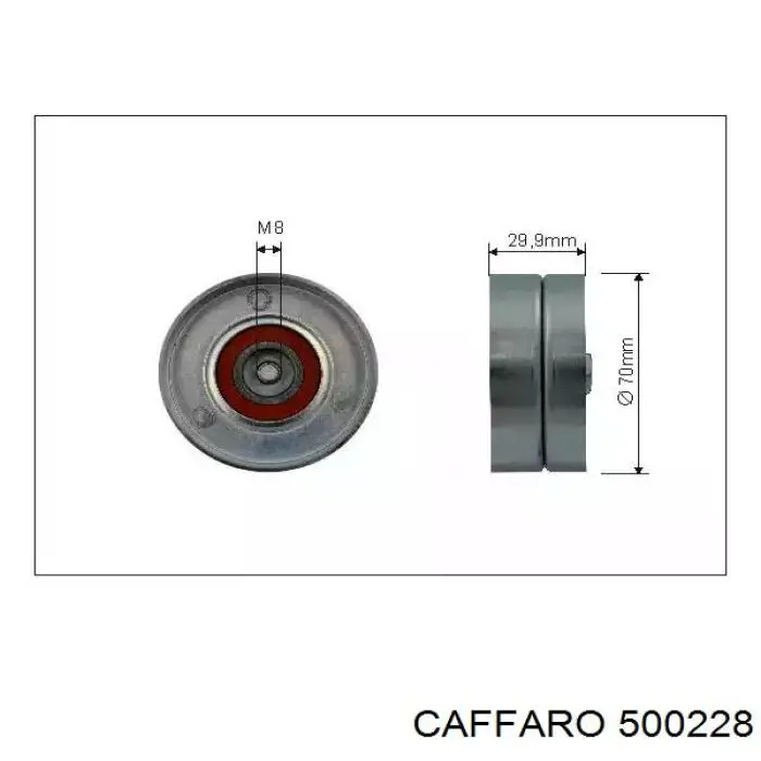 500228 Caffaro Rolka napinacza paska napędowego