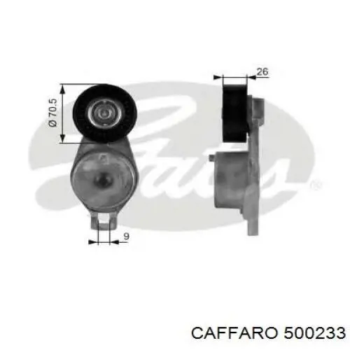 Do koszyka 500233 Caffaro Rolka napinacza paska napędowego