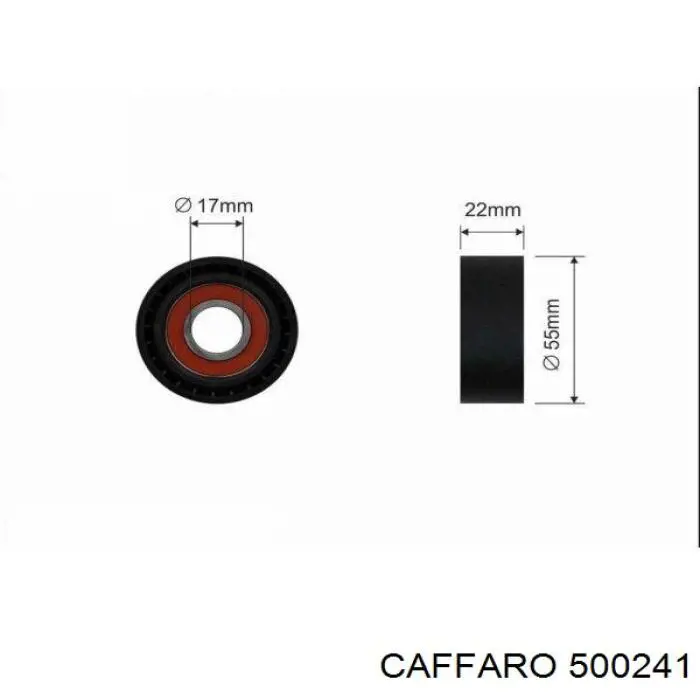 500241 Caffaro Rolka napinacza paska napędowego