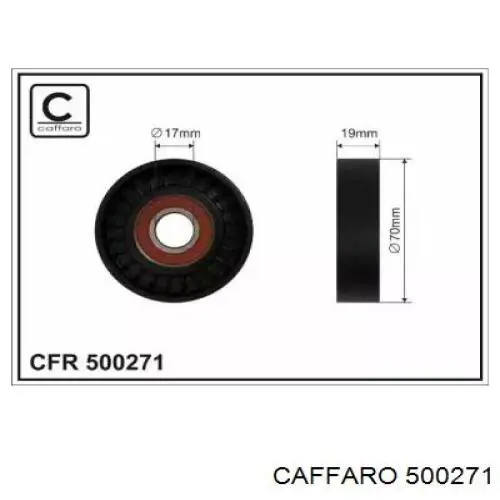 Rolka napinacza paska napędowego Caffaro 500271 cena, od 14,96 USD
