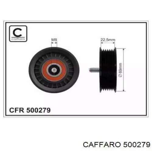 500279 Caffaro Rolka prowadząca, kierunkowa paska napędowego