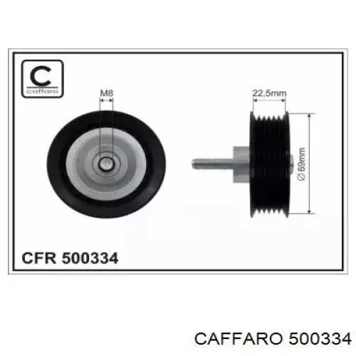 500334 Caffaro Rolka prowadząca, kierunkowa paska napędowego