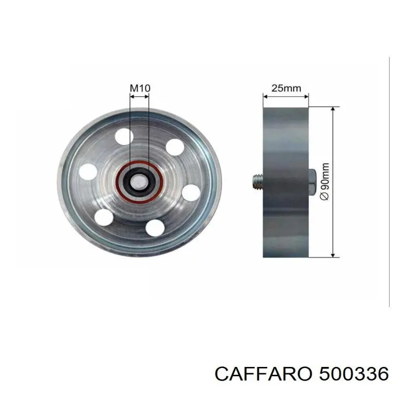 Rolka napinacza paska napędowego Caffaro 500336 cena, od 10,45 USD