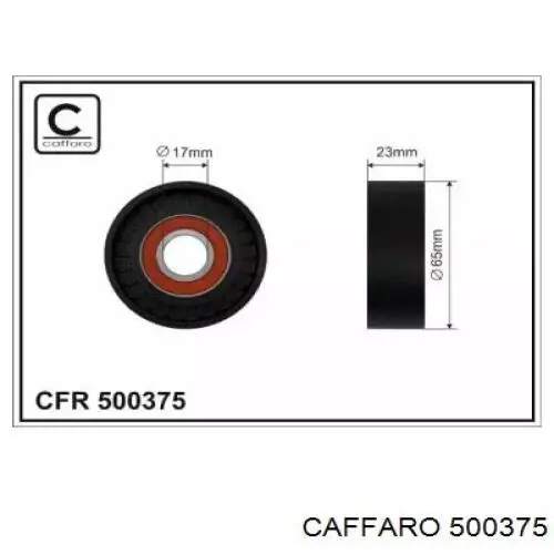 500375 Caffaro Rolka napinacza paska napędowego