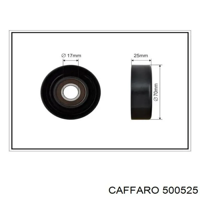 500525 Caffaro Rolka napinacza paska napędowego
