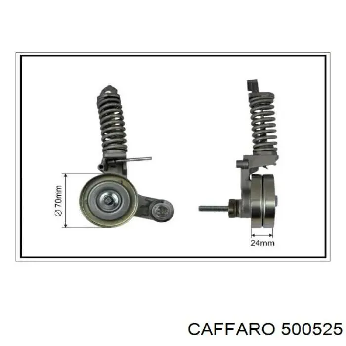 Do koszyka 500525 Caffaro Rolka napinacza paska napędowego